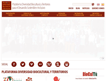 Tablet Screenshot of diversidadbioculturalyterritorios.org